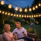 ☀️ Waterproof Bubble Solar String Lights for Patio
