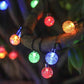 ☀️ Waterproof Bubble Solar String Lights for Patio