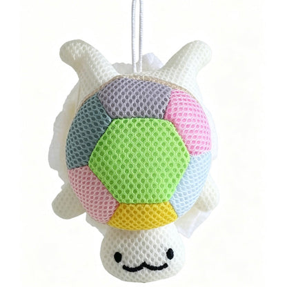 Cute Cartoon Animal Kids Bath Sponge with Hanging Rope