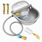 🐄 Automatic 304 Stainless Steel Drinking Bowl with Float and Drain Hole for Cattle Horses Sheep and Dogs 🤖