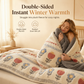 ⏳Limited-time 50% off💥 Livecheste™ Double-Sided Sherpa Fleece Comforter – Snowflake Velvet & Dense Lamb Fleece Heat Lock & Ultra-Soft Velvet Touch❄️