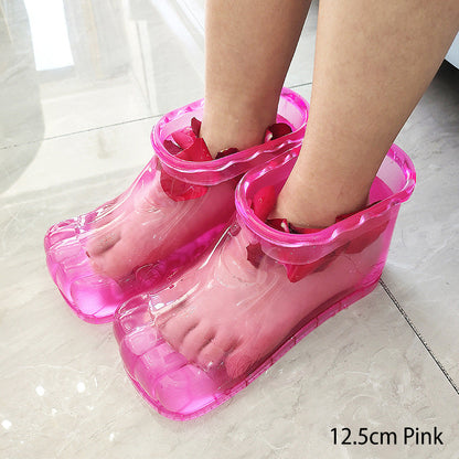 2pcs Home Massage Movable Foot Bath Shoes 