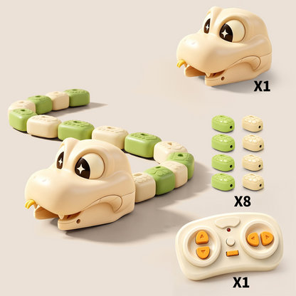 🐍 Remote Control Snake Toy with Magnetic Splicing Segments 🧲