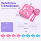 🍱Sealed Food Grade Kids Bento Lunch Box Set with Soup Bowl 4 Compartment Lunch Container for School Students