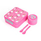 🍱Sealed Food Grade Kids Bento Lunch Box Set with Soup Bowl 4 Compartment Lunch Container for School Students