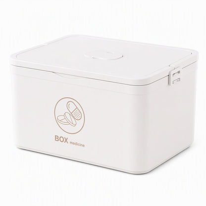 💊 50% OFF! ✨ Large Plastic Medicine Storage Box – Multi-Layer Divided Compartments, Impact-Resistant Body & Secure Foldable Handle – Organized Family First Aid in One Portable Case 📦