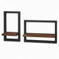 Wood Wall-Mounted Floating Shelves