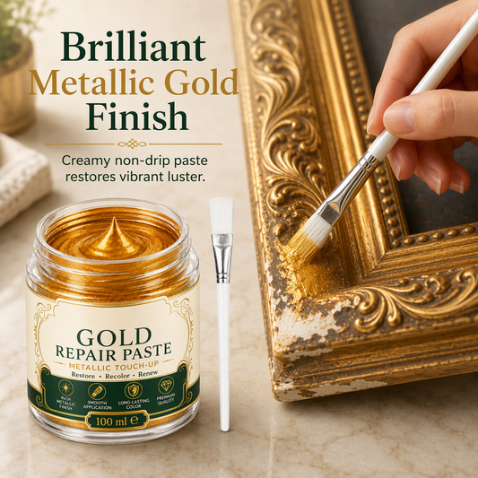 ⏳Limited-time 50% off💥Gold/Silver Metallic Refinishing Repair Paste with Brush