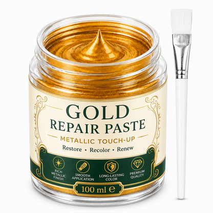 ⏳Limited-time 50% off💥Gold/Silver Metallic Refinishing Repair Paste with Brush