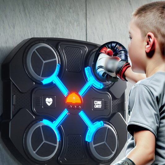Smart Music Boxing Target with Rhythmic Lights & Scoring