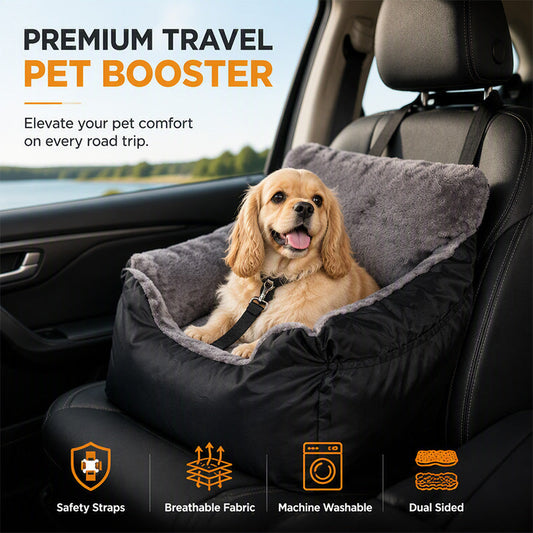 🚙 Half-Enclosed Car Pet Booster Seat 🛡️