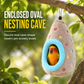 ⏳Time-Limited Special⏰Hanging Cotton Bird Nest Hammock – Double-Layer Fleece Warmth, Enclosed Oval Nesting Cave & Durable Metal Hook – Cozy Winter Hideout for Small Birds 🥚