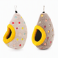 ⏳Time-Limited Special⏰Hanging Cotton Bird Nest Hammock – Double-Layer Fleece Warmth, Enclosed Oval Nesting Cave & Durable Metal Hook – Cozy Winter Hideout for Small Birds 🥚