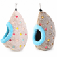 ⏳Time-Limited Special⏰Hanging Cotton Bird Nest Hammock – Double-Layer Fleece Warmth, Enclosed Oval Nesting Cave & Durable Metal Hook – Cozy Winter Hideout for Small Birds 🥚