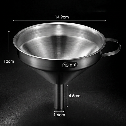 ⚡ LIMITED-TIME 50% OFF! Stainless Steel Filter Funnel – Kitchen & Lab Multi-Use ✨