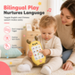 📱 Cartoon Deer Baby Toy Phone Bilingual Early Educational Simulation Smartphone with Music and Stories for Toddlers