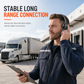 🚛 Wireless Bluetooth Call Center Headset with ENC Environmental Noise Cancellation and Auto Pairing for Customer Service and Truck Drivers