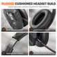 🚛 Wireless Bluetooth Call Center Headset with ENC Environmental Noise Cancellation and Auto Pairing for Customer Service and Truck Drivers