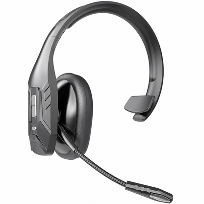 🚛 Wireless Bluetooth Call Center Headset with ENC Environmental Noise Cancellation and Auto Pairing for Customer Service and Truck Drivers