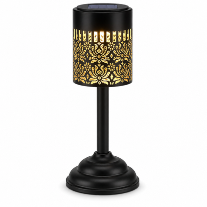 🌞 Outdoor Iron Table Lamp Peony Shaped Decorative Atmosphere Light 🌸