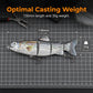 🐟 Multi-Jointed Electronic Fishing Lure with LED Light