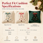 🎄 Embroidered Christmas Tree Throw Pillow Cover with Bow 45x45cm Decorative Cushion Cover for Living Room Sofa 🧸
