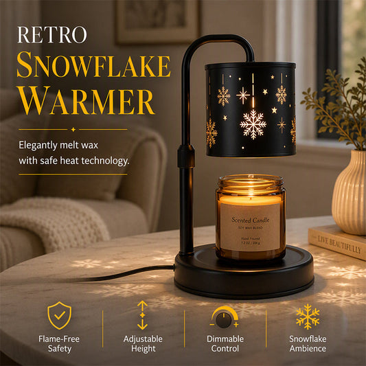 Retro Snowflake Candle Warmer Lamp