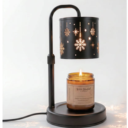 Retro Snowflake Candle Warmer Lamp