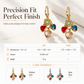 ⏳Time-Limited Special⏰Retro Colorful Heart Tassel Drop Earrings for Women Fashion Ear Buckle Jewelry❤️💚💙