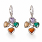 ⏳Time-Limited Special⏰Retro Colorful Heart Tassel Drop Earrings for Women Fashion Ear Buckle Jewelry❤️💚💙