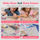 🌸 Kids DIY Flower Bouquet Making Kit with Flower Press Machine Arts and Crafts Toy Gift for Girls