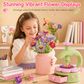 🌸 Kids DIY Flower Bouquet Making Kit with Flower Press Machine Arts and Crafts Toy Gift for Girls