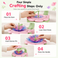 🌸 Kids DIY Flower Bouquet Making Kit with Flower Press Machine Arts and Crafts Toy Gift for Girls