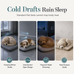 🐾 Semi Enclosed Warm Sleeping Bag Bed Soft Deep Sleep Pet Cave Nest and Quilt for Cats and Small Dogs