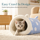 🐾 Semi Enclosed Warm Sleeping Bag Bed Soft Deep Sleep Pet Cave Nest and Quilt for Cats and Small Dogs