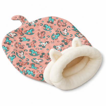🐾 Semi Enclosed Warm Sleeping Bag Bed Soft Deep Sleep Pet Cave Nest and Quilt for Cats and Small Dogs