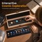 🌌 Natural Crystal Spheres Solar System Planets Set with Wooden Gift Box Mineral Specimens for Science Education Desk Decor