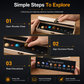🌌 Natural Crystal Spheres Solar System Planets Set with Wooden Gift Box Mineral Specimens for Science Education Desk Decor