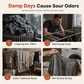 ☀️ Portable Foldable Clothes Dryer Small Household Clothes Drying Machine with 240 Minute Timer and Large Clothes Bag for Travel and Dormitory