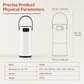 ☀️ Portable Foldable Clothes Dryer Small Household Clothes Drying Machine with 240 Minute Timer and Large Clothes Bag for Travel and Dormitory