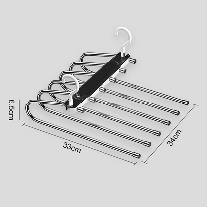 👖Limited-time 50% off💥Multi-Layer Pants Hanger | Dual-Hanging Modes Maximize Your Closet’s Vertical Space📐