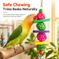 ⏳Limited-time 50% off💥Parrot Toy Set with Swing Perch and Chewing Toys for Bird Cage Decoration and Boredom Relief