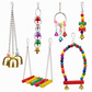 ⏳Limited-time 50% off💥Parrot Toy Set with Swing Perch and Chewing Toys for Bird Cage Decoration and Boredom Relief