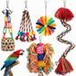 ⏳Limited-time 50% off💥Parrot Toy Set with Swing Perch and Chewing Toys for Bird Cage Decoration and Boredom Relief