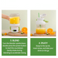 ⏳Limited-time 50% off 🥤 Portable Blender: 12-Blade, 1000ml, Digital Display, USB Rechargeable, Dual-Lid