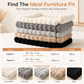 ⏳Limited-time 50% off🐾 Plush Pet Furniture Protector: Faux Fur, Anti-Scratch, Non-Slip Back, Quilted