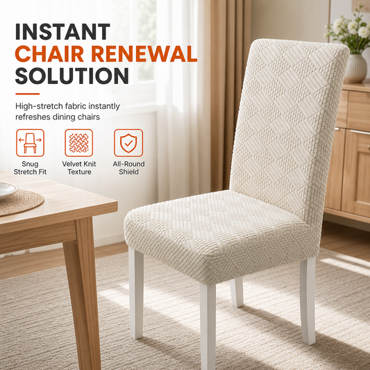 ⏳Limited-time 50% off💥Universal Stretch Knitted Dining Chair Cover🪑🛡️