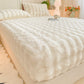⏳Limited-time 50% off💥Soft Rabbit Plush and Milk Velvet Fitted Sheet Mattress Cover Dustproof Mattress Protector
