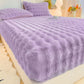 ⏳Limited-time 50% off💥Soft Rabbit Plush and Milk Velvet Fitted Sheet Mattress Cover Dustproof Mattress Protector