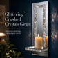 ⏳Limited-time 50% off💥Set of 2 Silver Mirrored Crystal Candle Holders with Acrylic Crushed Diamonds for Living Room Dining Room Home Decor